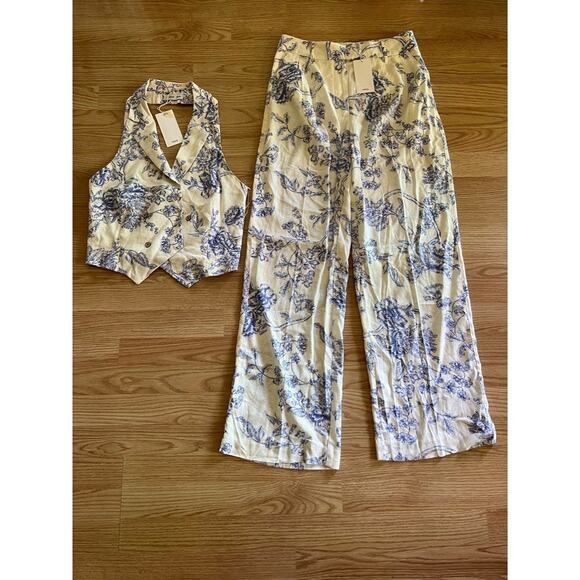 RARE!!! MANGO Co-Ord Set Halter Neck Vest and Wide Leg Pants NWT - Picture 16 of 16